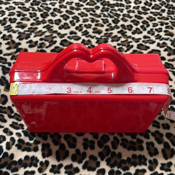 Vintage 1988 MCDONALDS Happy Meal Toy ❤️ On The Go Lunch Box Red Pencil Case 80s - Picture 9 of 17